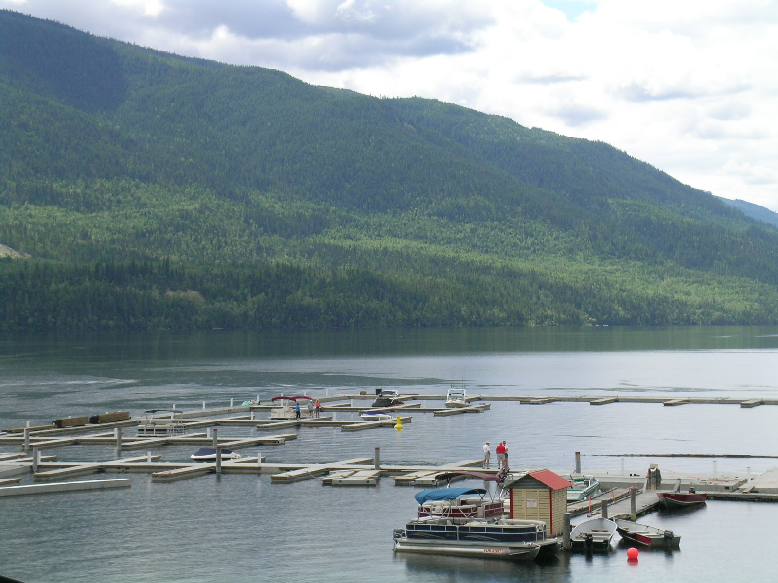 The new Mabel Lake Marina. July 2014